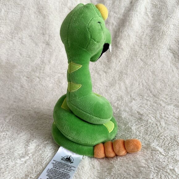 Disney Parks Green Rattle Snake Kaa Jungle Book Plush 9” Stuffed Toy - Picture 3 of 4